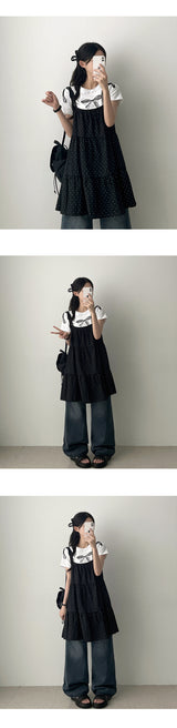 Loafing Natural Washing Daily Denim Wide Pants
