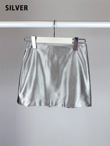 SATIN PEARL MINI SKIRT (3C)