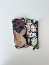 BABY BUNNY PURPLE Silver Epoxy Case