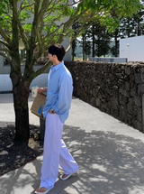 Deade 534 Off-White Linen Wide Denim