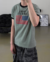 Loue American Flag Ringer Muscle Tee