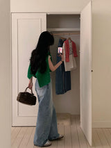 セイムデイシッピング [New Spring Product 10%] [BELLIDE MADE] オーシャンワイドデニムパンツ