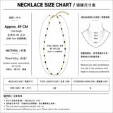 ミッドナイトビーズネックレス
