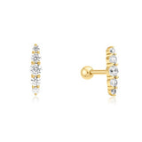 gold bar barbell single piercing E070-06G