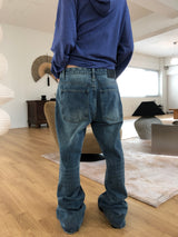 BAGGY FLARE DENIM PANTS