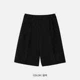 オーバーフィットバミューダバックバンディングスラックスショーツ 3COLOR