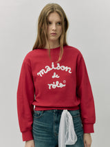 MAISON DE ROLA スウェットシャツ レッド