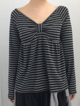 Ribbon Stripe Loose Top