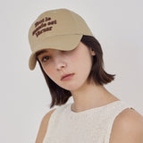 TMV レタリングボールキャップ / Twill Beige