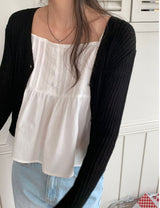 Sugar Pintuck Sleeveless Blouse