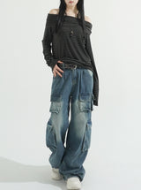 Stud synthetic leather belt