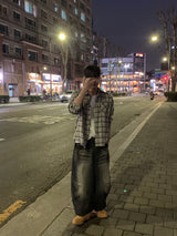 니벨 커브 벌룬 워시드 팬츠