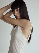 Hood Sleeveless Top_White