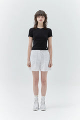 KIRSH PLAIN DOUBLE LAYERED T-SHIRT - BLACK 