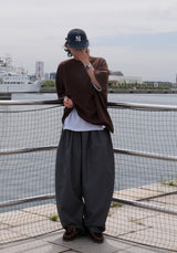 [SEMADE] ハーバー ワッフル ラウンドネック ハーフ 1/2 T
