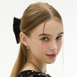 Unbalanced Heart Moon Earrings