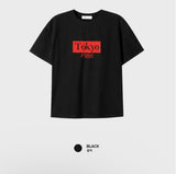 ルックリトルヴィンテージシティレタリングクロップショートスリーブTシャツ