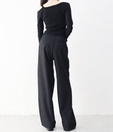 Lush Asymmetrical One-Shoulder Snap T-shirt