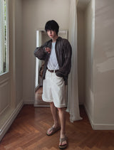 Basic Cotton Bermuda Pants