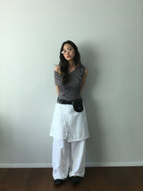 Le Nylon Layered Pants (2color)
