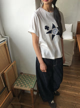 シーリンカットバルーンワイドデニムパンツ
