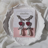 Rosepink Heart Love Wing Piercing