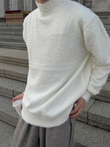 ASCLO Hairy Angora High Neck Knit (5color)