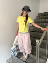 nice banding bermuda pants
