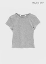 [MADE] Pobello Basic Round-Neck Short Sleeve Top