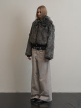 SIDE BEADS PANTS GREY