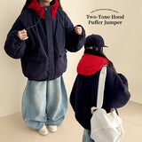 Beats High Neck Color Matching Loose Fit Hood Padding