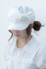 angel ribbon cap(white)