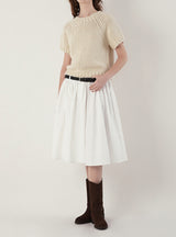 Button midi skirt
