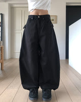 ポーティスタッズベルトバルーンパンツ