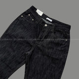 NOS119 ダブルベルトノンフェードデニムパンツ (XS–L)