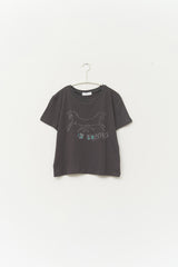 (W) Pony Printed Top