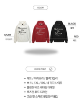ルーズビーディドレタリング長袖フーディドTシャツ