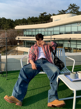 Anu Overfit Check Pattern Shirt