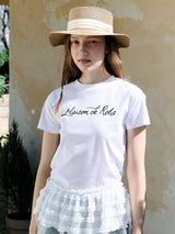 MAISON DE ROLA レタリング Tシャツ ホワイト