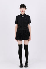 Lovely Chic Round Collar Short-Sleeved Shirt