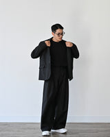 WIT TR WIDE SLACKS BK 