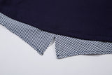 Modern Check V-Neck Layered T-shirt 232756841