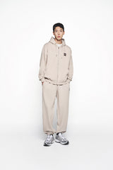 25SS BOX BASIC LOGO HOODIE ZIP UP ESSENTIAL BEIGE