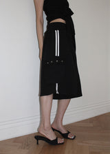 TRACK EYELET BERMUDA PANTS (3color)