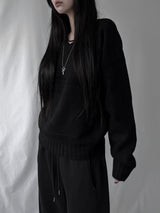 basic V-neck knit (2color)