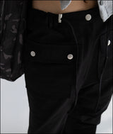 Croll flare cotton work pants
