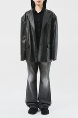 (W) Slit Flare Denim