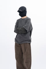 Lou ピグメントカモレイヤードロングスリーブTシャツ