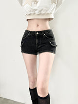 1465. Stud pocket short denim pt