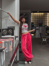 ハードループクロップ半袖Tシャツ